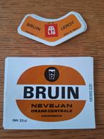 Bieretiket brouwerij Leroy Boezinge Bruin Nevejan Krombeke, Verzamelen, Ophalen of Verzenden