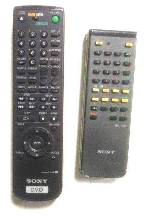 Sony afstandsbediening voor TV, DVD en videorecorder, Audio, Tv en Foto, Afstandsbedieningen, Gebruikt, Origineel, Dvd, Tv, Vhs