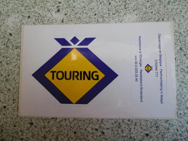 sticker touring nieuw, Verzamelen, Stickers, Nieuw, Auto of Motor, Ophalen of Verzenden