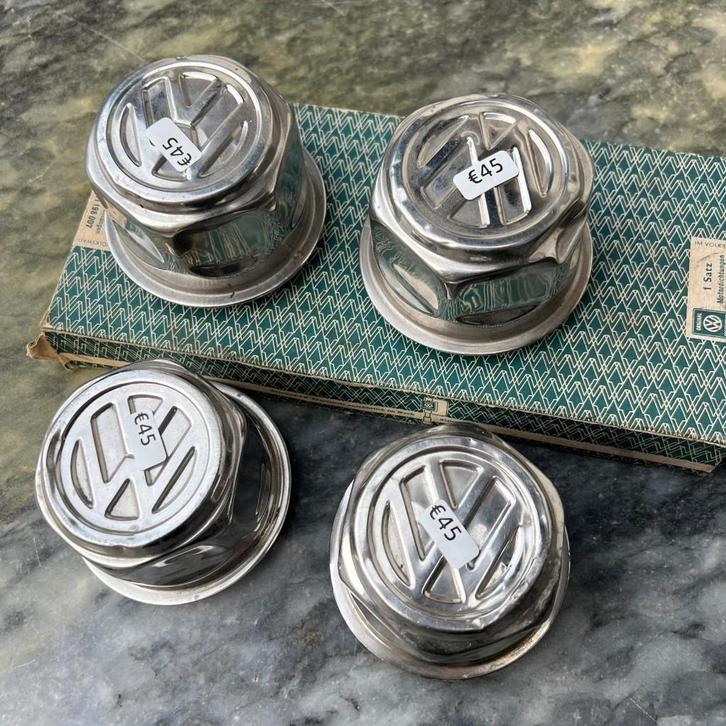 VW Marathon Weltmeister naafdoppen chroom, Auto diversen, Auto-accessoires, Gebruikt, Ophalen of Verzenden