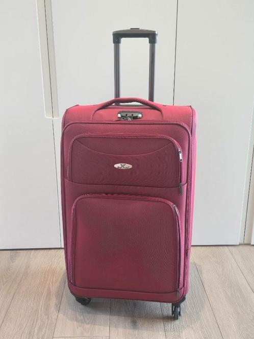 Grote Reiskoffer Bag's Studio - 4 Wielen, Handtassen en Accessoires, Koffers, Zo goed als nieuw, Zacht kunststof, 70 cm of meer