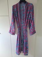 kimono ; een maat, zijde., Enlèvement ou Envoi, Comme neuf, Bleu, Sous le genou