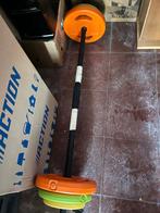 Halter met gekleurde gewichten qua kg, Sport en Fitness, Ophalen, Zo goed als nieuw, Benen