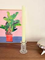 Vintage glazen kandelaar, Ophalen of Verzenden, Glas