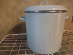 2 grote kookpotten, 1 x emaille en 1 x inox, Ophalen, Gebruikt, Inox, Overige typen