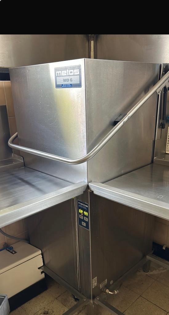 Metos Rhima WD6 vaatwasmachine, Electroménager, Lave-vaisselle, Utilisé, Autoportant, 90 à 95 cm, 45 à 60 cm, Programme éco, Programme court