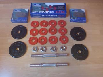 Set Champion Halter + Gewichten Min 0,5 kg - Max 14 kg beschikbaar voor biedingen