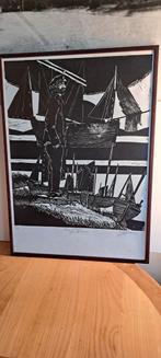 Afdruk van litho Pier Kloeffe, De Panne, Antiek en Kunst, Ophalen