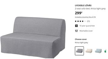 IKEA Sofa-bed LYCKSELE LOVAS