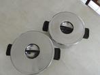 grandes casseroles en inox, Ophalen, Inox, Keramische plaat, Pannenset