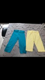 Blauwe en gele legging, maat 116, Kinderen en Baby's, Kinderkleding | Maat 116, Ophalen of Verzenden, Zo goed als nieuw, Meisje