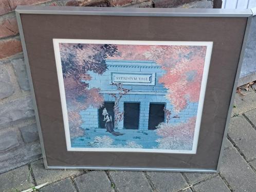 lithographie supremvm vale signe gaston bogaert, Antiek en Kunst, Kunst | Litho's en Zeefdrukken, Ophalen of Verzenden
