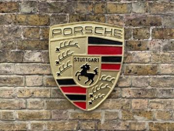 zwaar gietijzeren Porsche stuttgart garage showroom bord beschikbaar voor biedingen