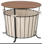 ÄNGESBYN Opbergtafel zwart/grenen lichtbruin gelazuurd 60cm, Huis en Inrichting, Tafels | Bijzettafels, Ophalen, Zo goed als nieuw