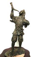 Guerrier japonais en bronze avec corne Antique H 50 😎🤗🎁👌, Antiquités & Art, Enlèvement ou Envoi