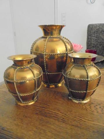 Koperen vazenset / 3 delig beschikbaar voor biedingen