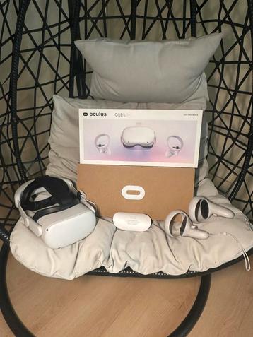 Oculus Quest 2 128gb, Enlèvement ou Envoi, Comme neuf, Lunettes VR, PC