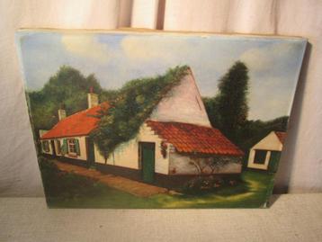 Mooi Oud Geschilderd Werk 'Oude Hoeve' - G Impe - 1963 beschikbaar voor biedingen