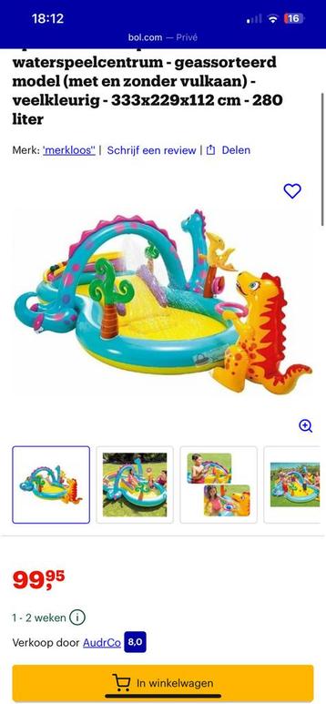 Piscine pour enfants Intex avec toboggan, Enlèvement, Comme neuf