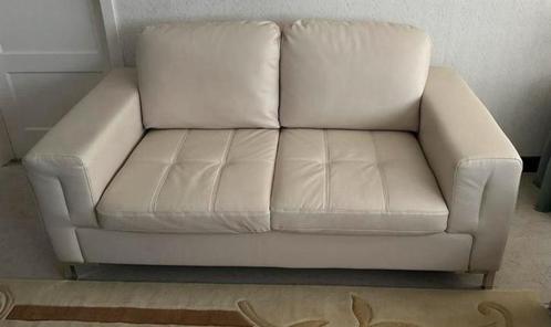 2- zit en 3- zit zo goed als nieuw zetel, Huis en Inrichting, Zetels | Complete zithoeken, Zo goed als nieuw, Leer, Ophalen