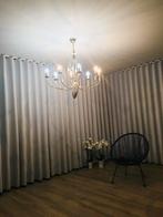 Gordijnen 15,1m licht grijs anti fire, Ophalen, Zo goed als nieuw, Grijs