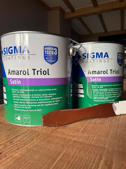 Sigma Amarol Triol Satin, Bricolage & Construction, Peinture, Vernis & Laque, Neuf, Laque, Brun, Enlèvement ou Envoi
