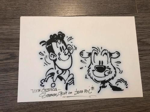 Originelez samson en gert striptekening van Jean Pol, Verzamelen, Stripfiguren, Zo goed als nieuw, Ophalen of Verzenden