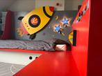 Kinderslaapkamer 1 pers bed met 2 x IKEA lamp - red devils, Enlèvement, Comme neuf, Matelas