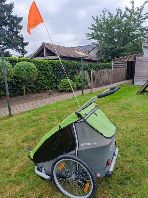 Fietskar Croozer kid for 2, Fietsen en Brommers, Fietsaccessoires | Aanhangwagens en Karren, Gebruikt, Kinderkar, Opvouwbaar, Ophalen