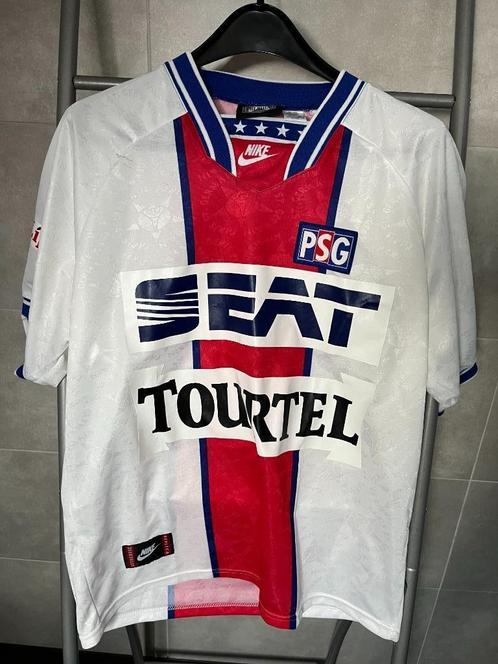 PSG 1994-1995 Awayshirt + broekje Vintage Retro Nike zeldzaa, Verzamelen, Sportartikelen en Voetbal, Zo goed als nieuw, Shirt