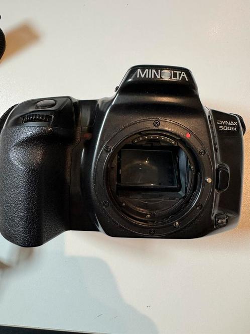 Appareil photo Minolta Dynax 500Si avec zoom AF 35-200, Verzamelen, Foto-apparatuur en Filmapparatuur, Fototoestel