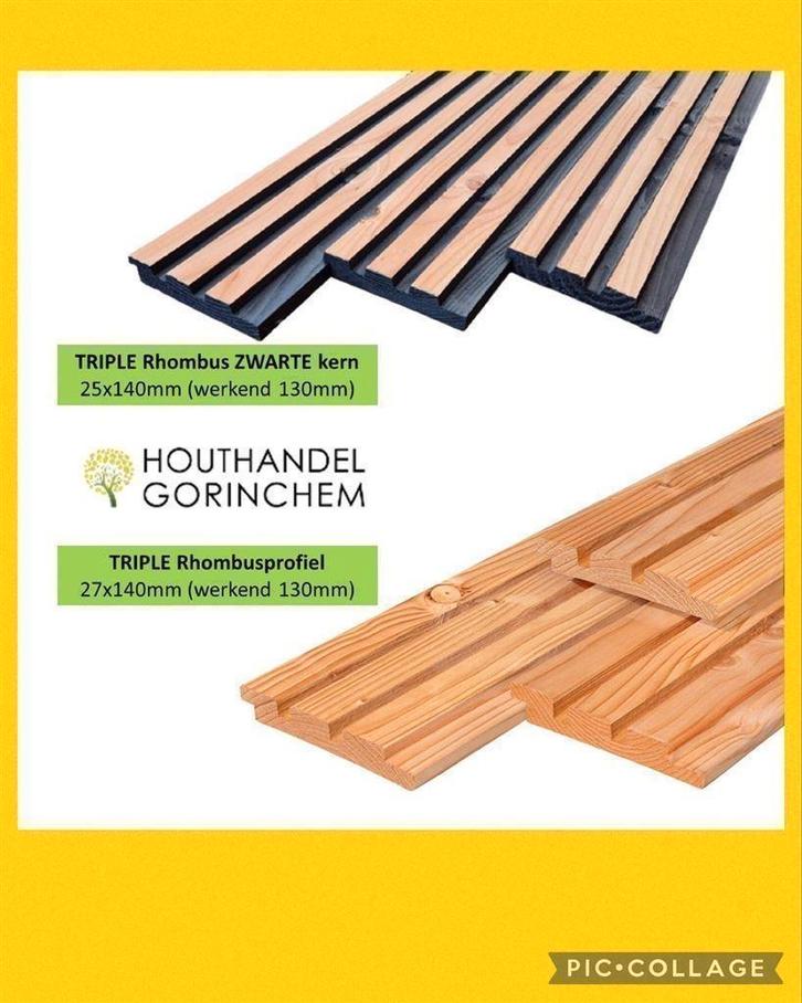 NIEUW rhombus | Plank | Douglas | Vuren, Tuin en Terras, Tuinschermen, Nieuw, Ophalen of Verzenden