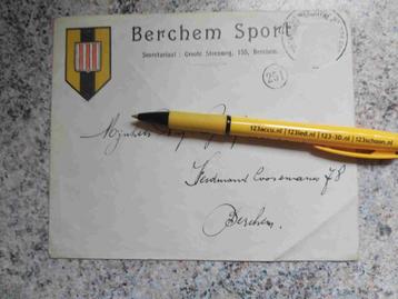 Voetbal Competitie Berchem Brief Antwerpen Post