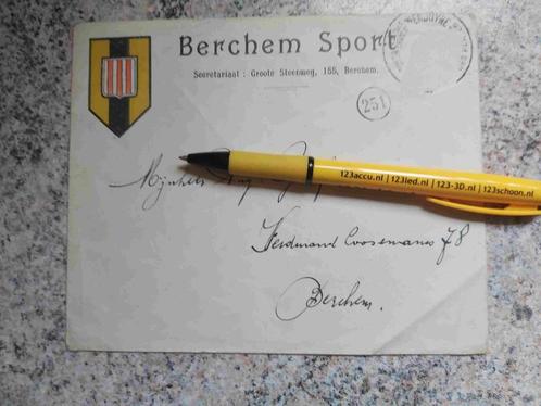 Voetbal Competitie Berchem Brief Antwerpen Post, Collections, Rétro, Autres types, Envoi