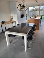 Eettafel + 8 stoelen, Huis en Inrichting, Ophalen, Zo goed als nieuw