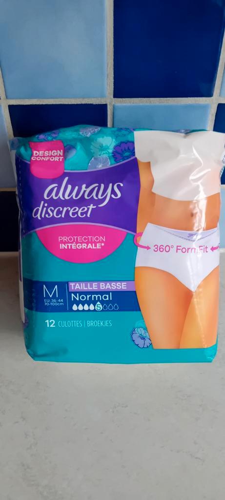 Culottes Always Discreet blanches taille M, Bijoux, Sacs & Beauté, Beauté | Soins du corps, Neuf, Autres types, Enlèvement ou Envoi