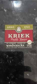 Oud bieretiket kriek br Winderickx Dworp, Verzamelen, Biermerken, Ophalen of Verzenden, Zo goed als nieuw