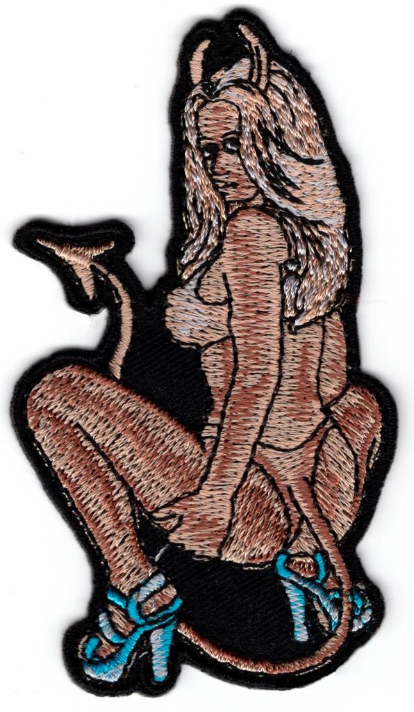She Devil Biker Tatto stoffen opstrijk patch embleem, Verzamelen, Kleding en Patronen, Nieuw, Overige typen, Verzenden