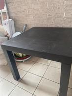 2 zwarte tafeltjes vierkant 55cm, Huis en Inrichting, Tafels | Salontafels, Ophalen, Zo goed als nieuw, Vierkant