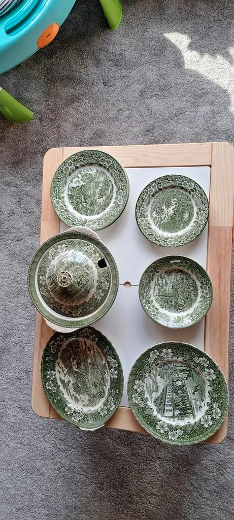 bavaria royal tudor ware coaching travers 1828, Antiek en Kunst, Antiek | Servies compleet, Ophalen of Verzenden