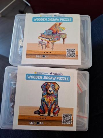 Houten puzzels, A5, A4 & A3 formaat beschikbaar voor biedingen