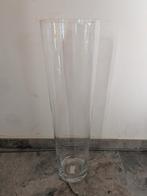 Hoge glazen vaas, Ophalen, Zo goed als nieuw, Glas