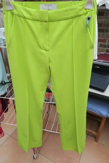 Broek nieuw limoen Dame Blanche mt 36 (tailleert 38) beschikbaar voor biedingen