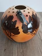 Vase boule en ceramique decor LOUIS SICARD, Antiquités & Art, Enlèvement