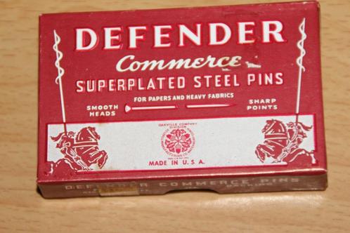 US WW2 "Defender Steel Pins" (documentpin), Verzamelen, Militaria | Tweede Wereldoorlog, Landmacht, Overige typen, Verzenden