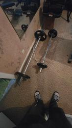 Olympische halterstangen set + EZ curl – 50 mm, Sport en Fitness, Ophalen, Zo goed als nieuw