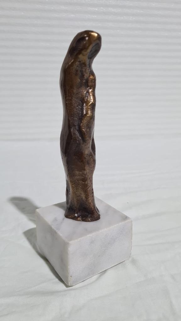 Bronzen beeld door Toon Janssens, Maria met kind, Antiek en Kunst, Kunst | Beelden en Houtsnijwerken, Ophalen of Verzenden