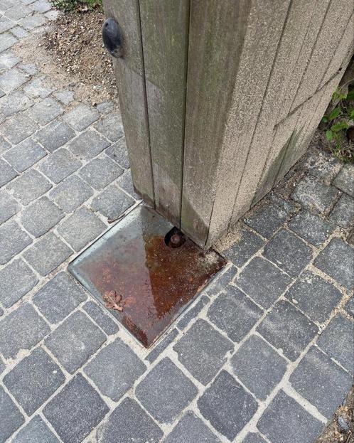 grondmotor poort 2 stuks, Tuin en Terras, Tuinhekken en Hekwerk, Gebruikt, Overige typen, Overige materialen, Ophalen