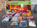 Lego Minecraft 21122 The Nether Fortress, Ophalen of Verzenden, Zo goed als nieuw, Complete set, Lego
