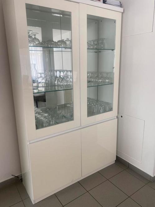 Volledige eetkamer met led verlichting, Huis en Inrichting, Complete eetkamers, Gebruikt, 4 tot 6 stoelen, Ophalen